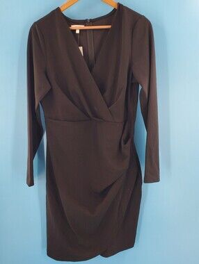 NWT Maurices midi black dress L